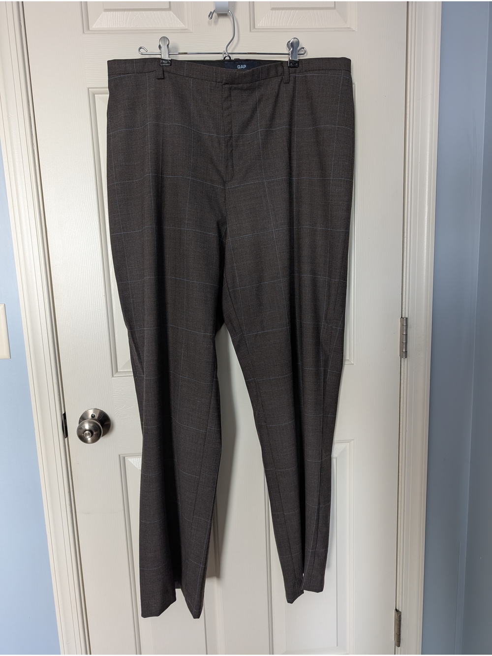 Gap Women's Brown Windowpane Plaid Dress Pants